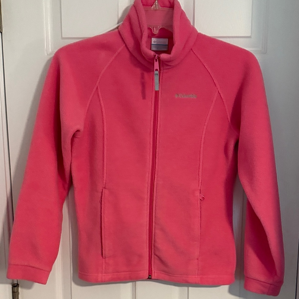Columbia Vibrant Pink Full-Zip Fleece
